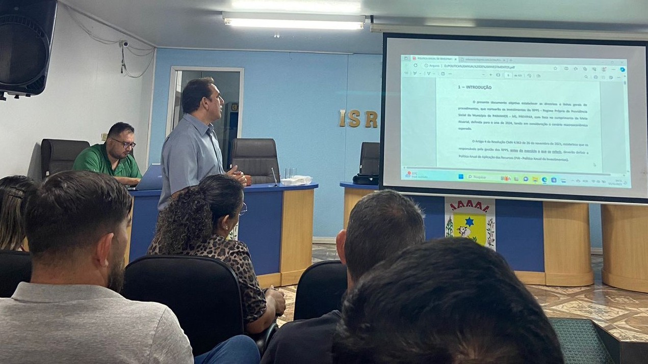 Conselheiros do PREVIPAR aprovam Política Anual de Investimento - PAI 2024.